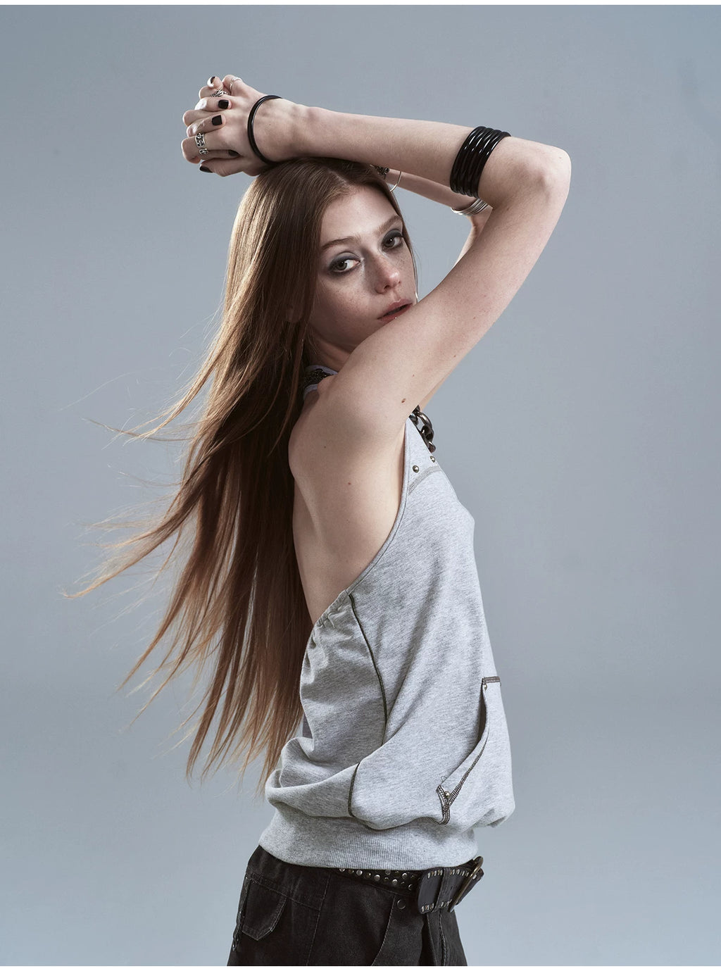 WearAndtear Neck Halter Contrasting Vest