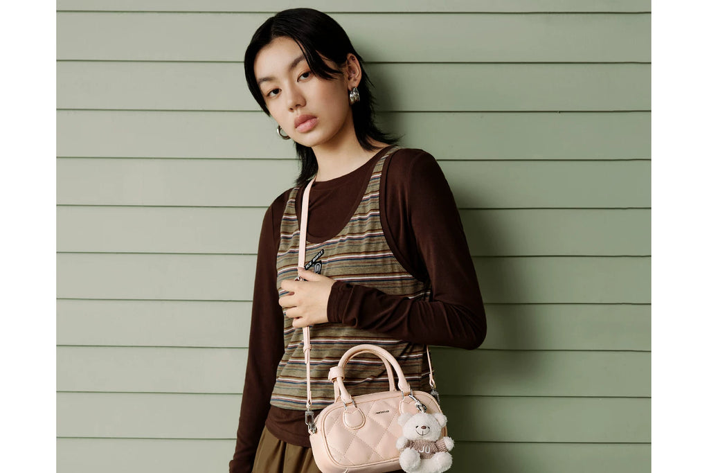 JUST STAR Delicate Diamond Shoulder Messenger Bag