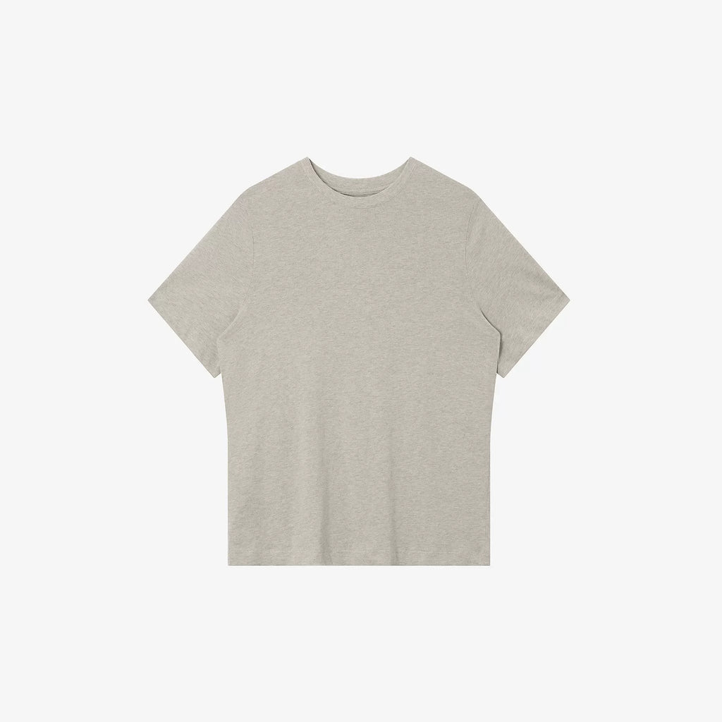 NO LOGO Soft Waxy Skin-friendly Breathable Front Shoulder Tee