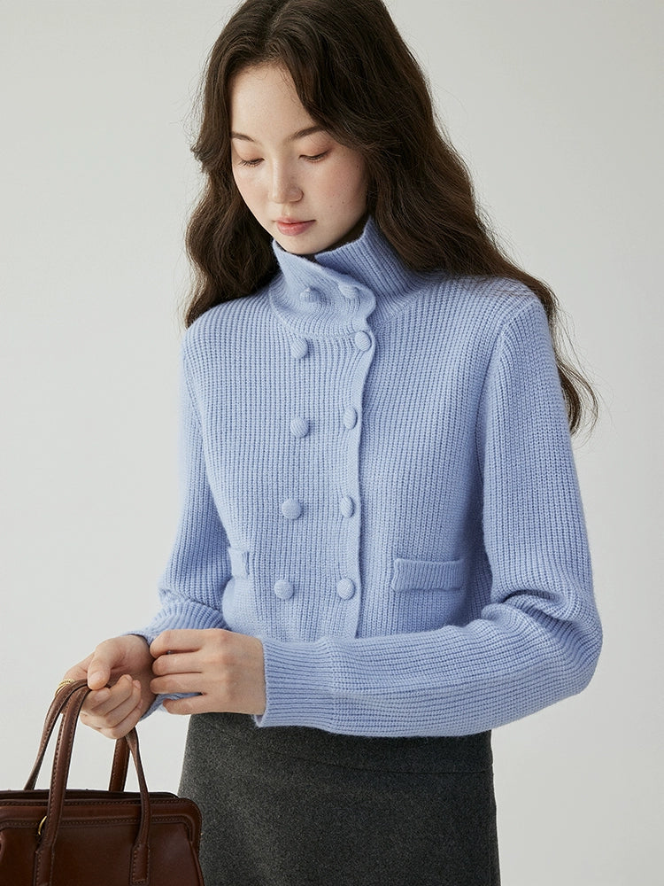 VOOE Skinny Short Knitted Sweater Cardigan