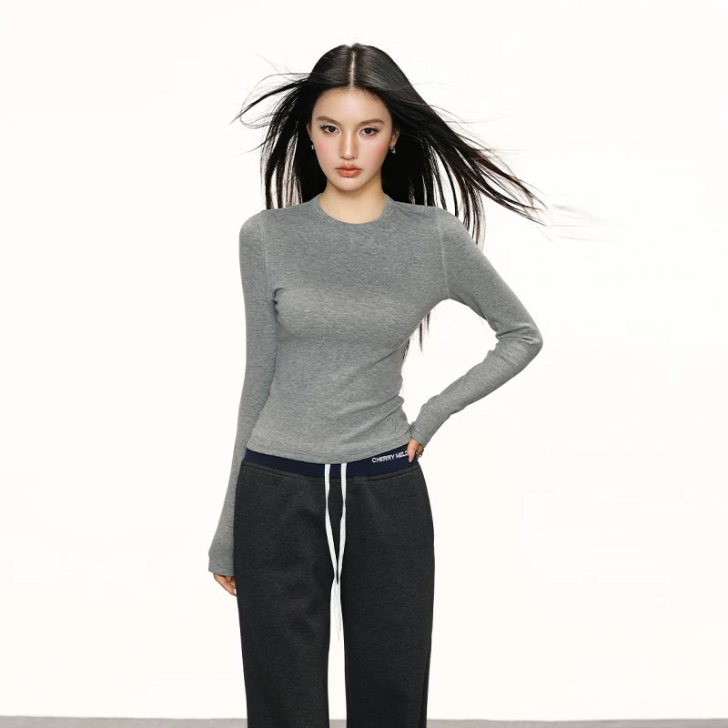 Cherry Melody Retro Primer Slim Slim Long Sleeves