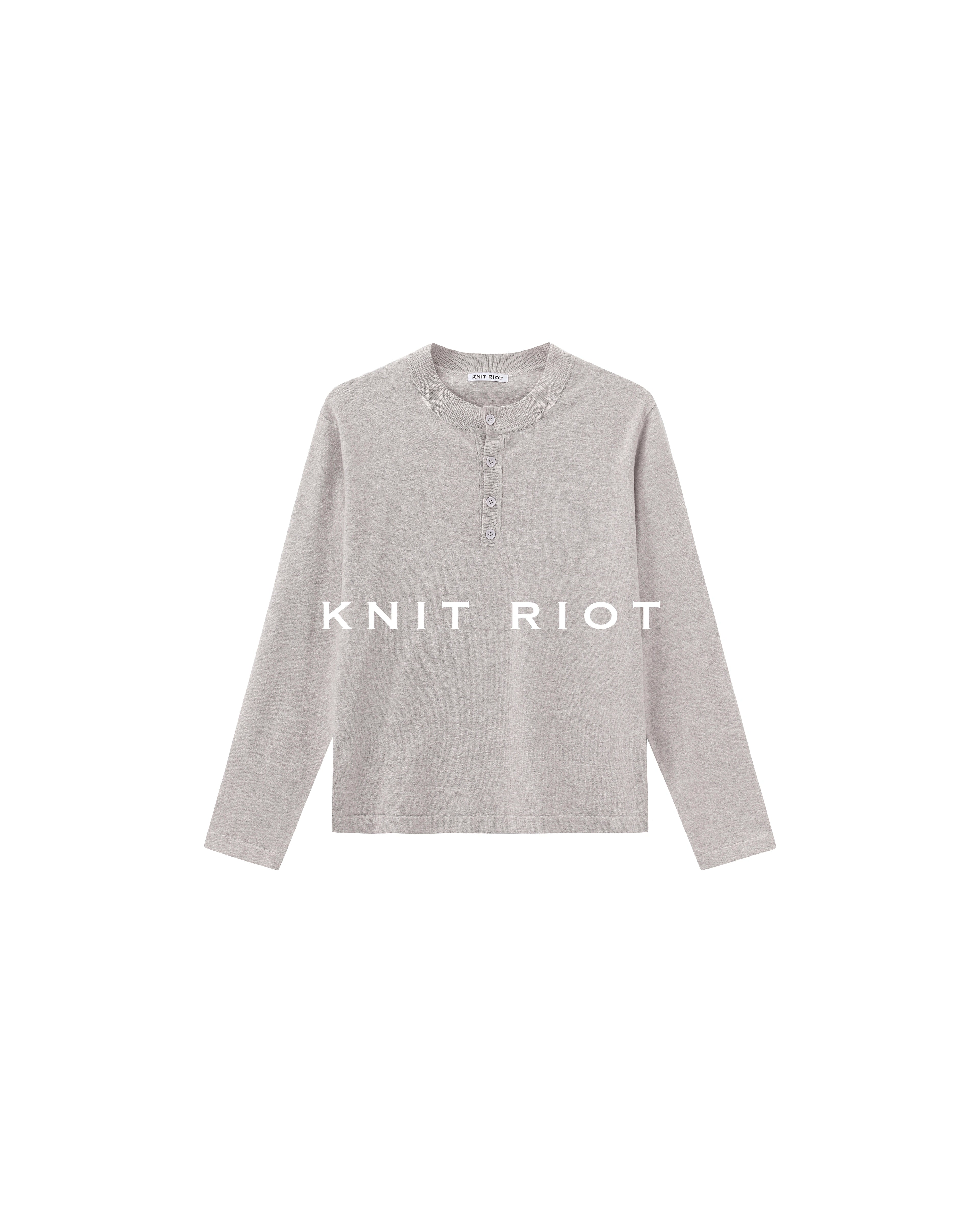 KNITRIOT Simple Skin-friendly Bottoming Long-sleeved Knitted Sweater