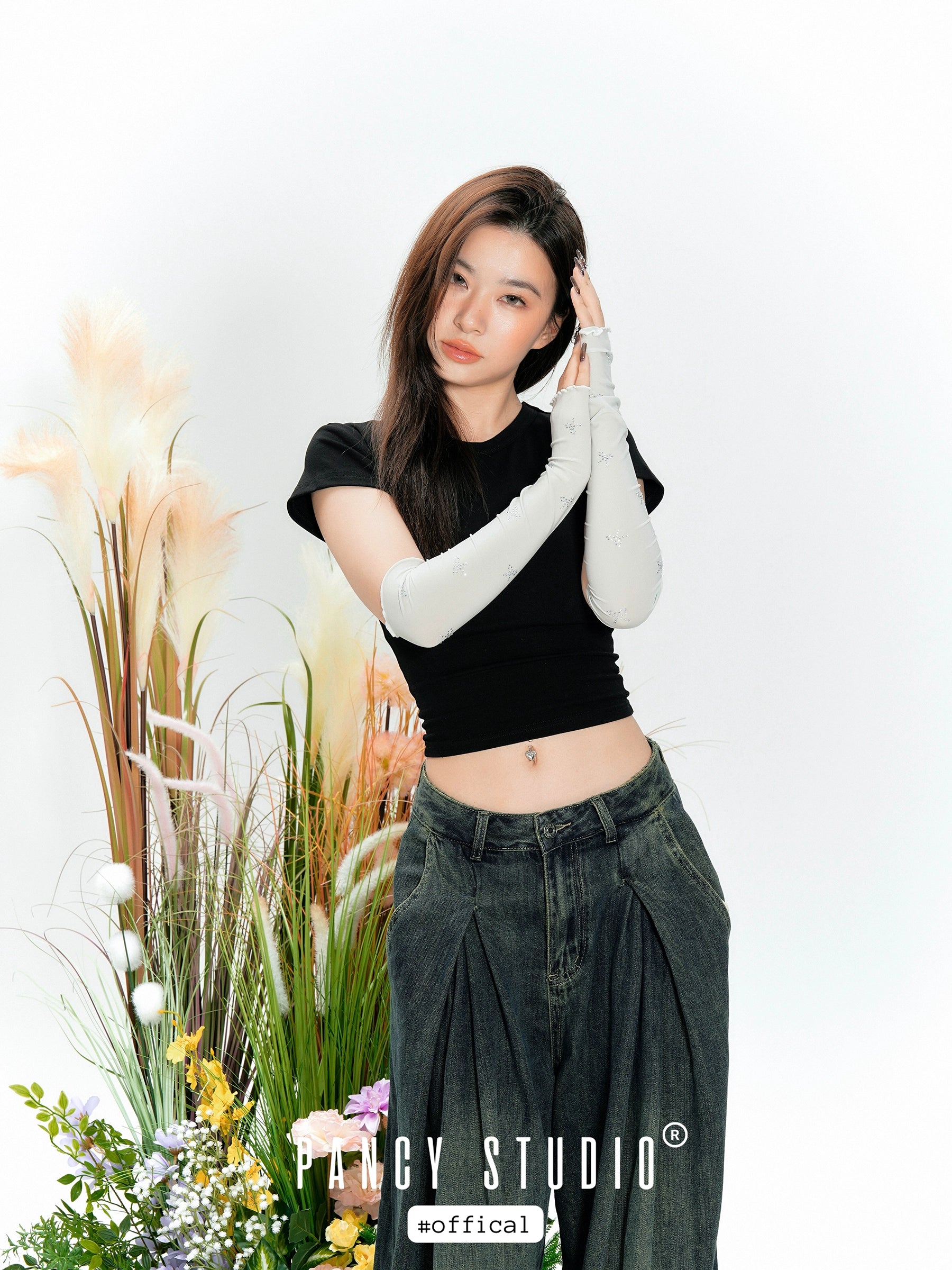 PANCY Cute Bow Ice Sleeve Anti-UV