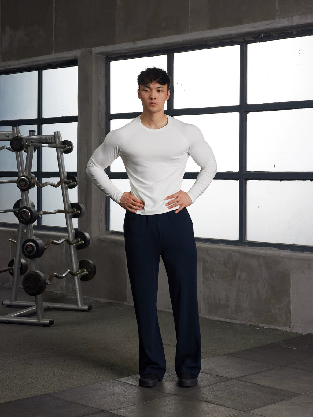 AFTERGLOW Skin-friendly Base Casual Warm Slim Long Sleeves