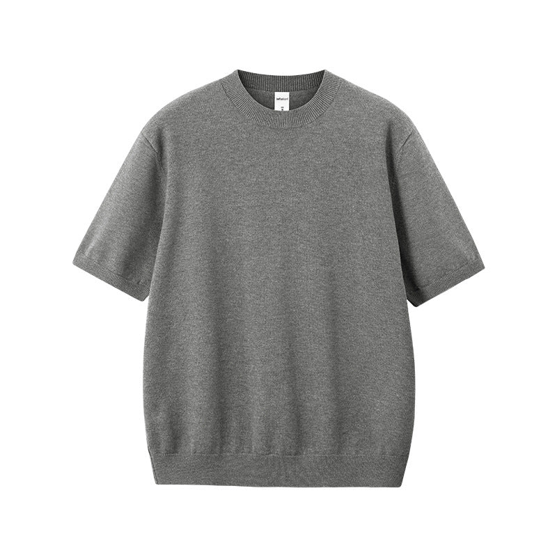 (Clearance) Inflation Loose Warm Knitted Round Neck Tee