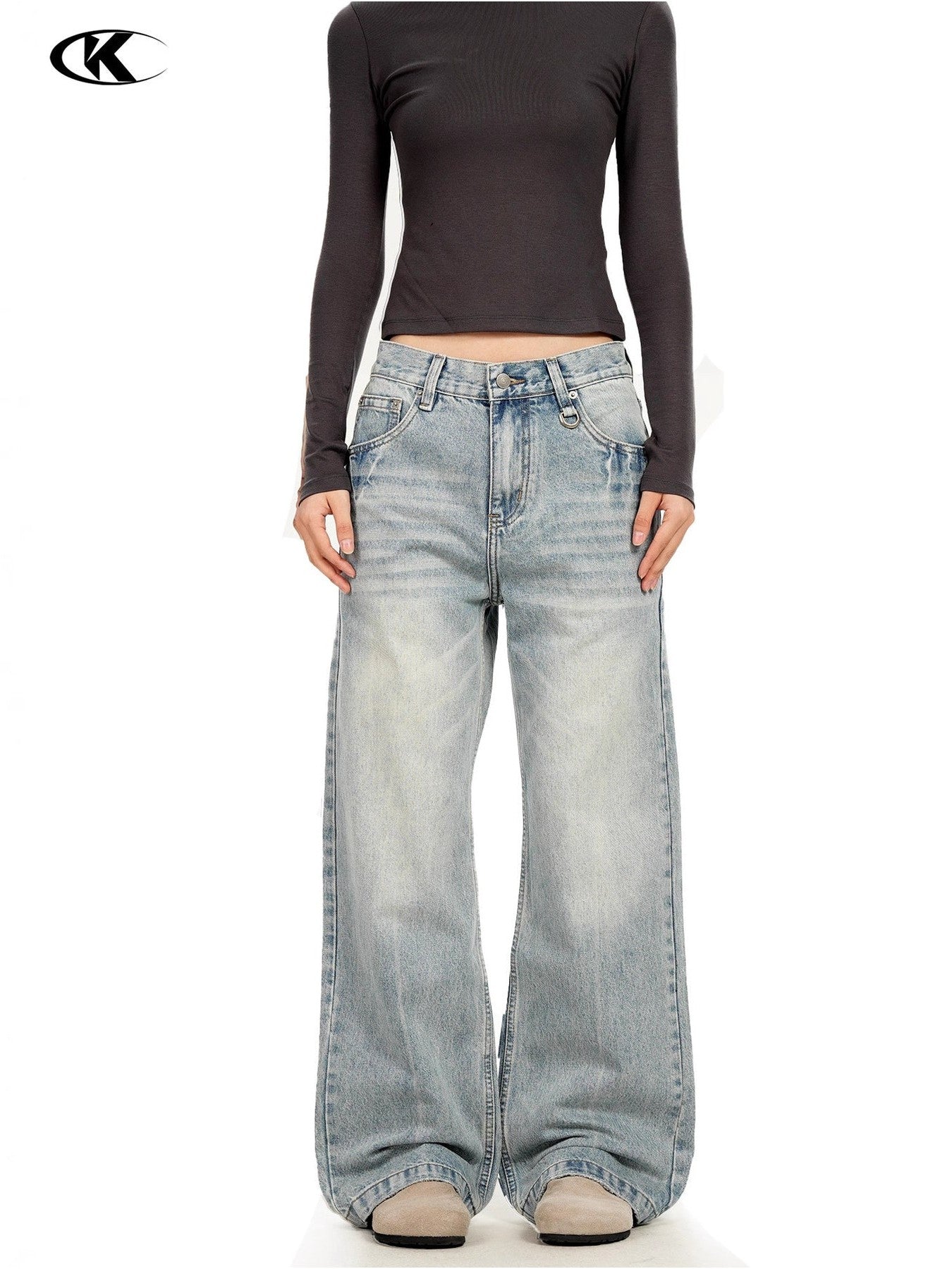 11KN Straight Loose and Thin Jeans