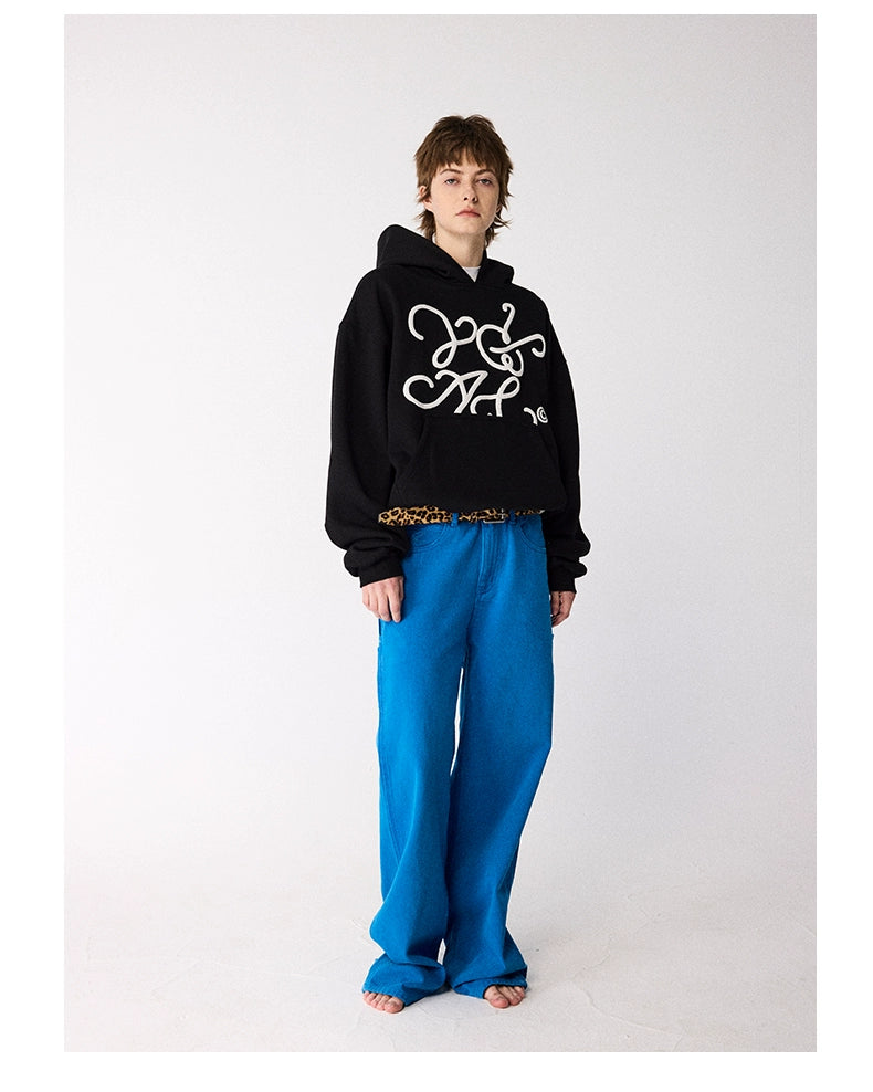 CRICLE Rotary Letter Hooded Sweater