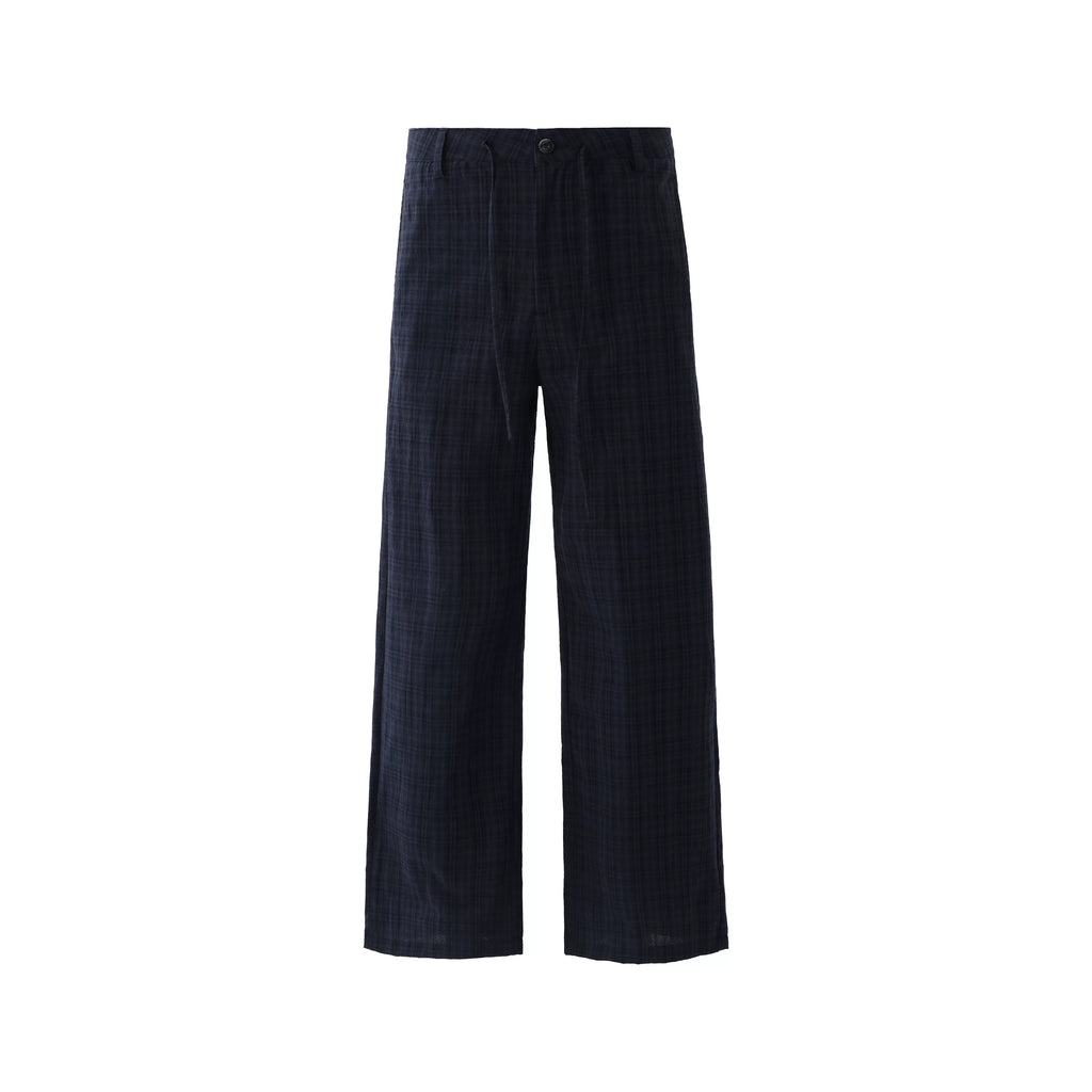 ZOZOFOREST Lazy Plaid Versatile Casual Pants