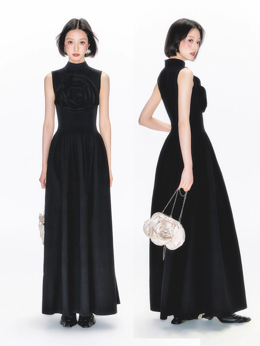 YEDM Rose Vest Skirt Long Skirt
