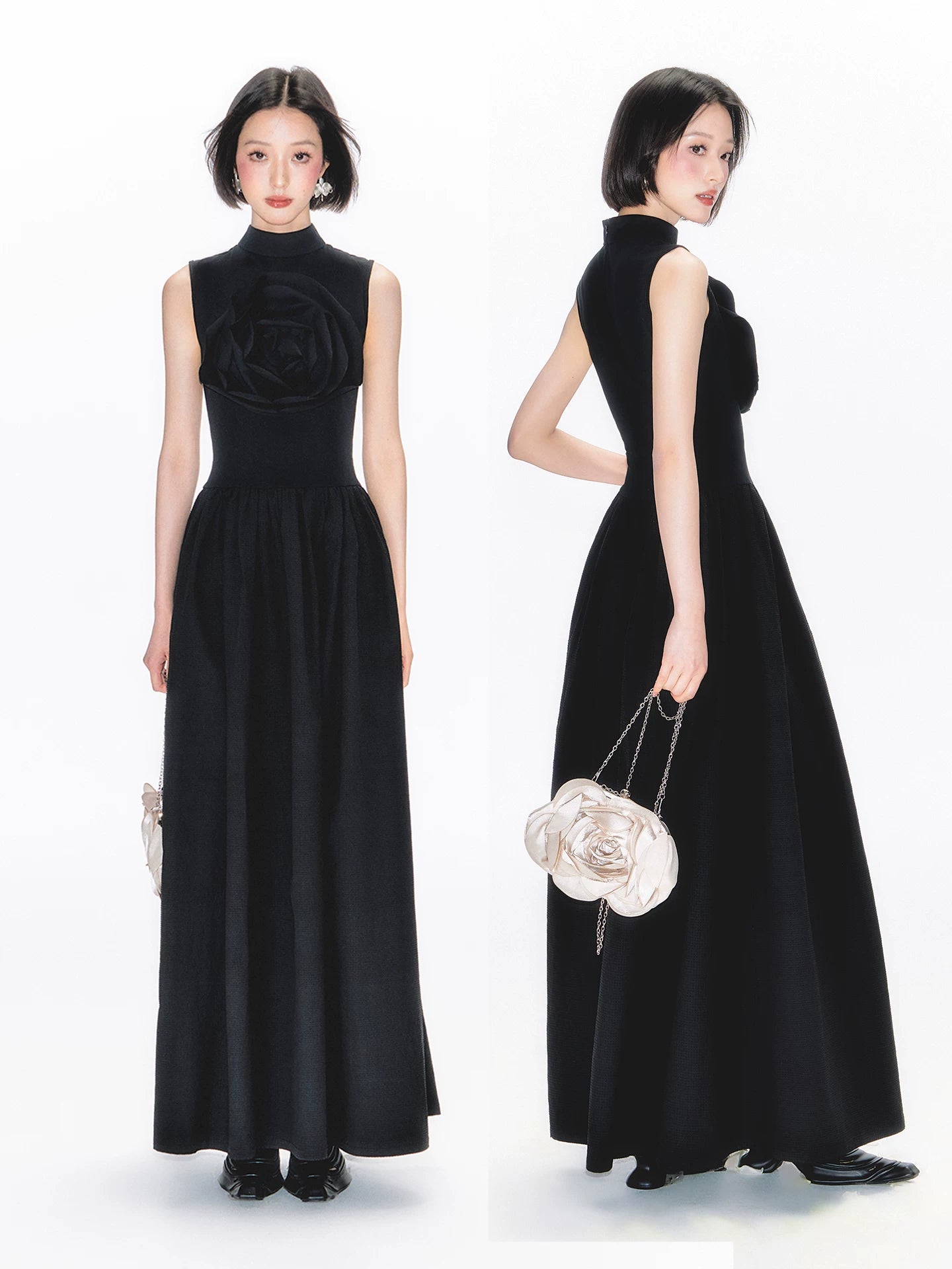 YEDM Rose Vest Skirt Long Skirt