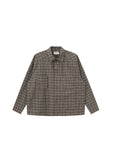 LIBERAFIT Seersucker Plaid Long-sleeved Shirt