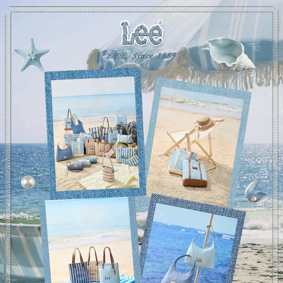 Lee Stripe Large Capacity Casual Versatile Tote Bag