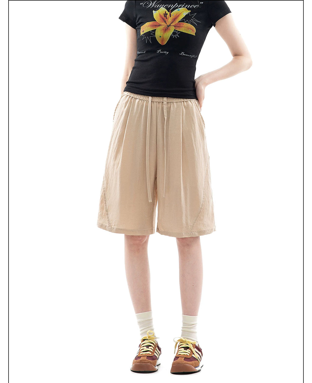 CHANT2nd Wide-leg Casual Shorts