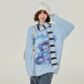 Girlyhalo Faux Mink Cat Sweater