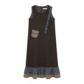 Kano Floral Checked Lace Pouch Vest Skirt