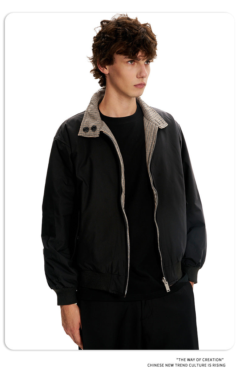 11KN Casual Simple Slim Loose Long-sleeved Jacket