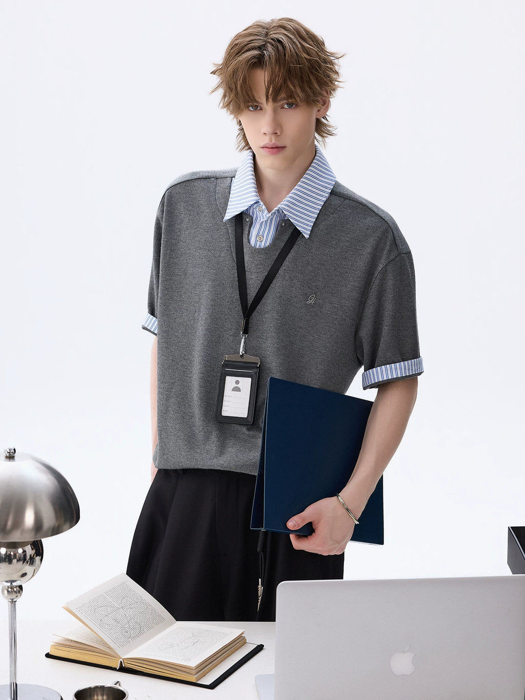CHOR U Get Fake Two-piece Versatile Tee