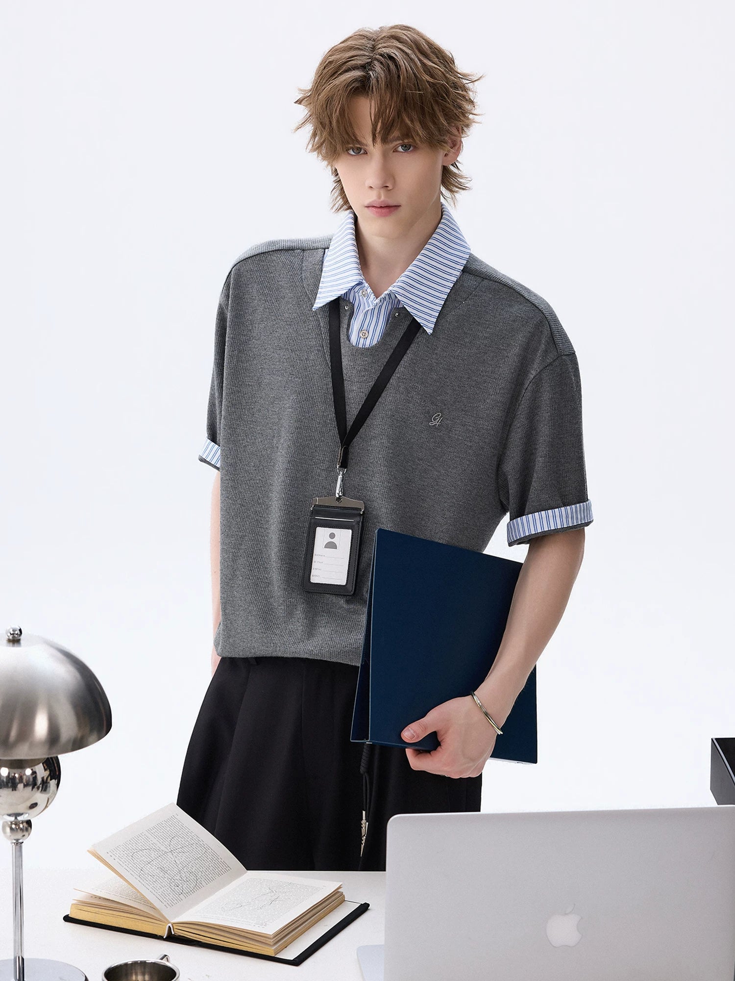 CHOR U Get Fake Two-piece Versatile Tee