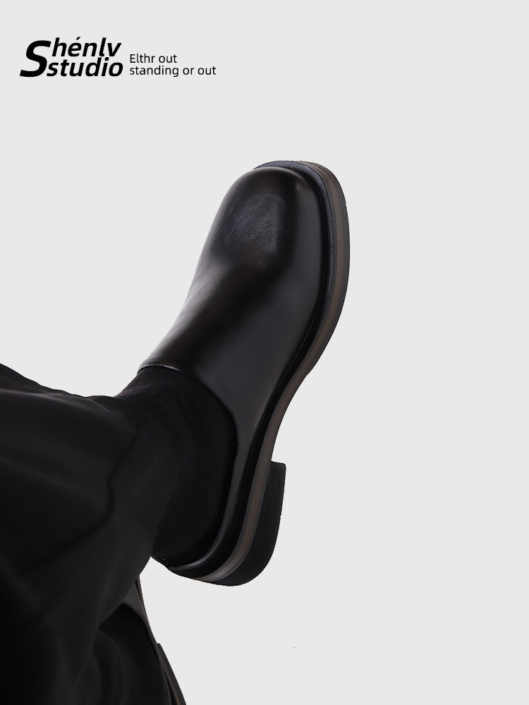 SHENLV STUDIO Leather Clogs