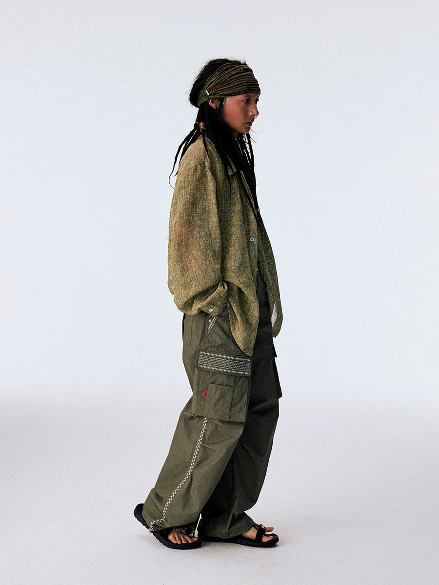 CONP Embroidery Thread Embroidered Paratrooper Overalls