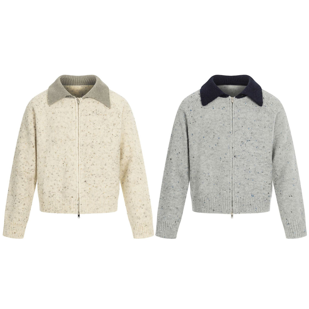 11KN dot wool knitted sweater