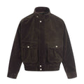 11KN Retro Plush Casual Loose Stand-up Collar Versatile Jacket