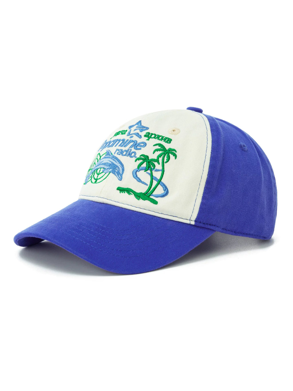 LUCKUP Dolphin Embroidered Contrasting Baseball Cap