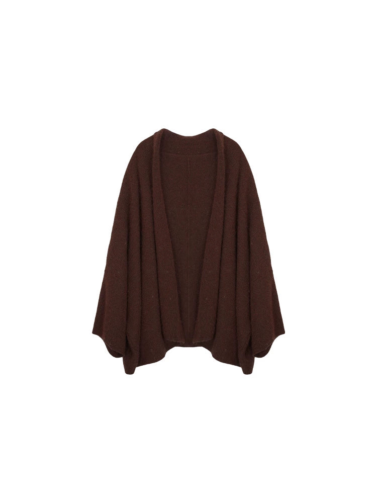 KELIFAN Retro Lazy Soft Waxy Knitted Cardigan