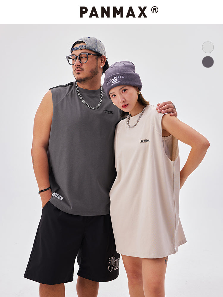 PANMAX Shoulder Zipper Sports Cotton Vest