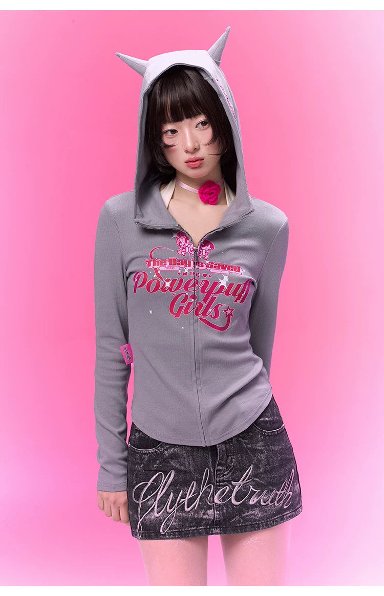 BJHG [Flying Girl Police Joint Name] Hooded Sweater