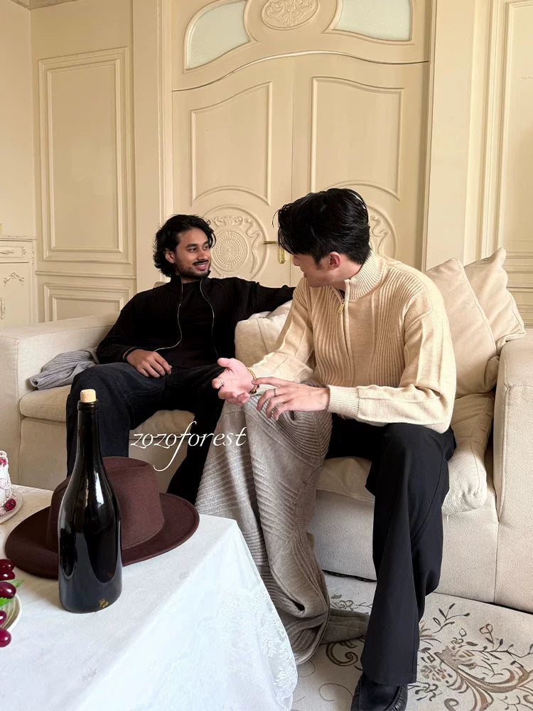 ZOZOFOREST "Roman Column Wool" Thermal Sweater