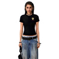 0123Start Badge Front Shoulder Slim Tee
