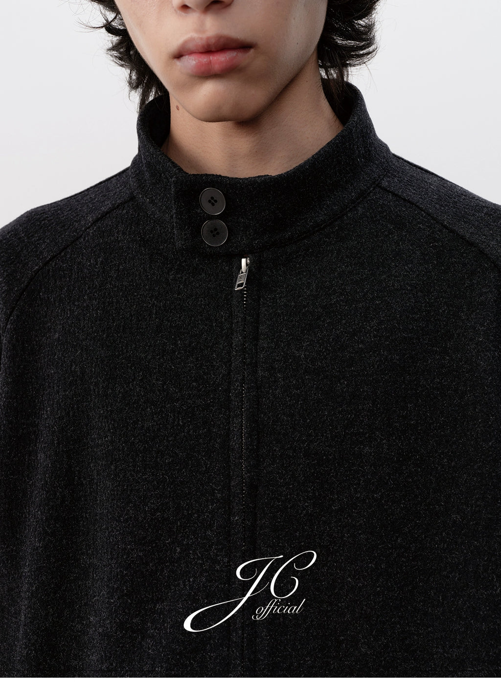 JCAESAR Strap-on Shoulder Harrington Jacket