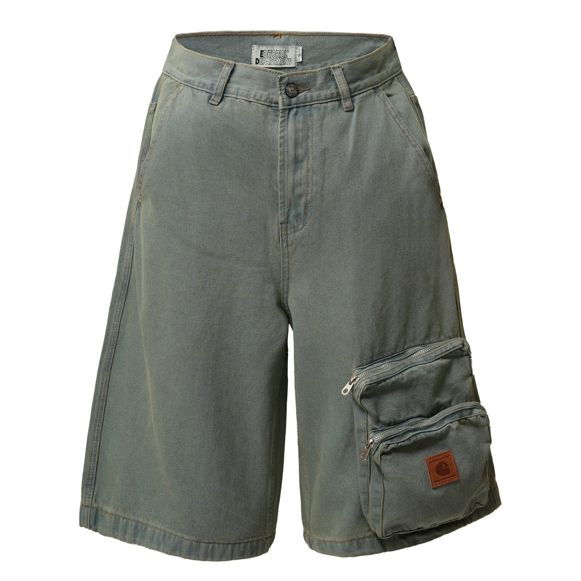 BLACKLISTS Old Denim Seven-point Tooling Shorts