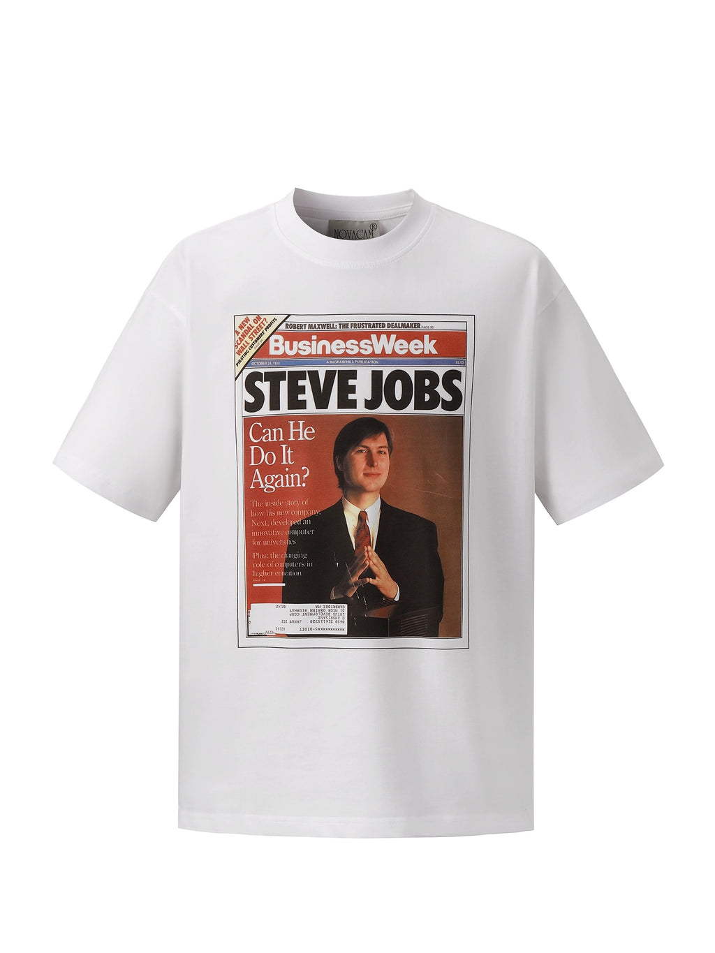 NOVACAM Retro Figure Jobs Magazine Print Tee
