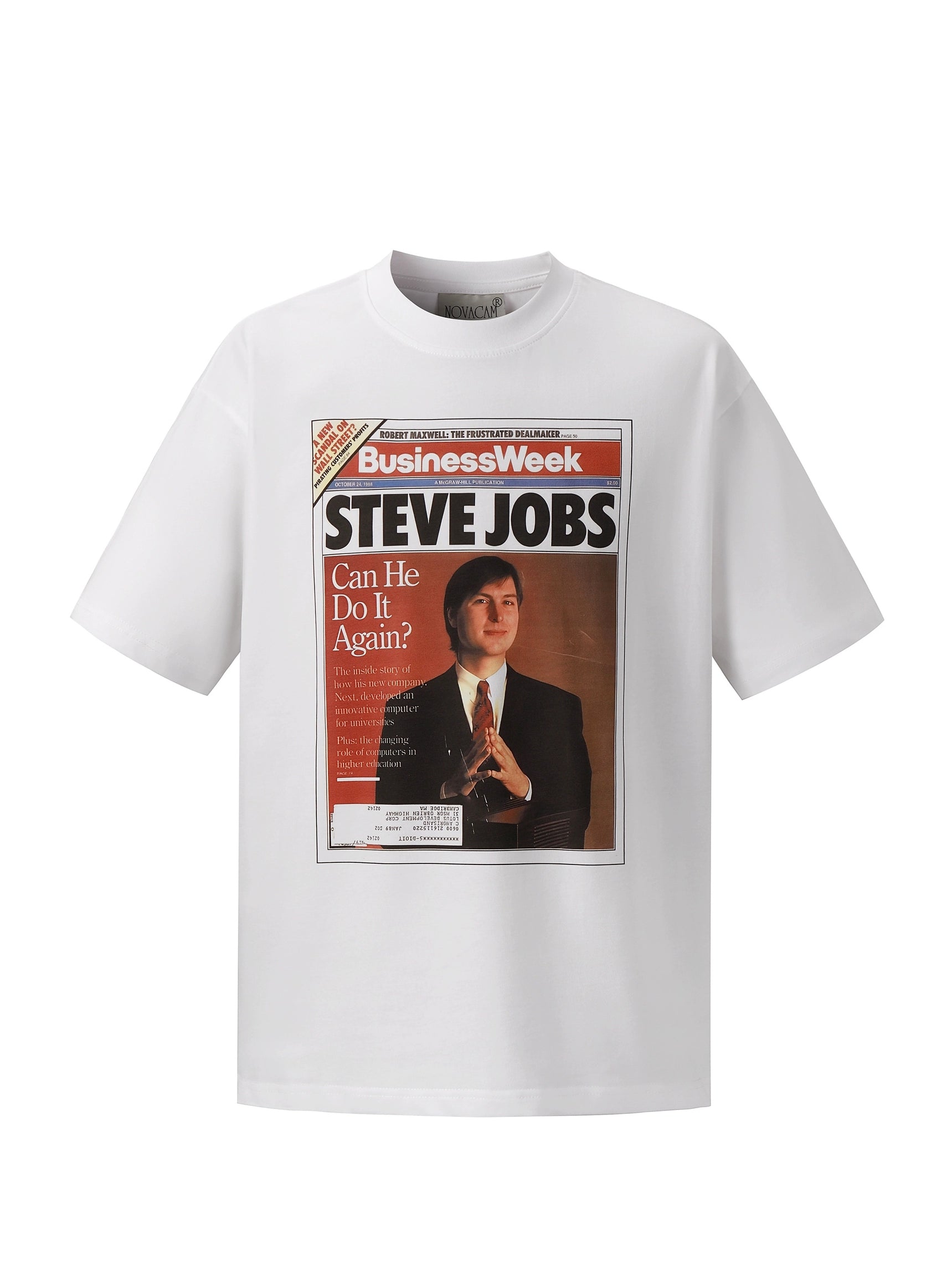 NOVACAM Retro Figure Jobs Magazine Print Tee