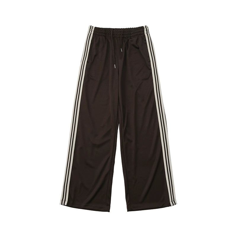 LIVINGTOWN Japanese Loose Casual Simple Striped Contrasting Pants