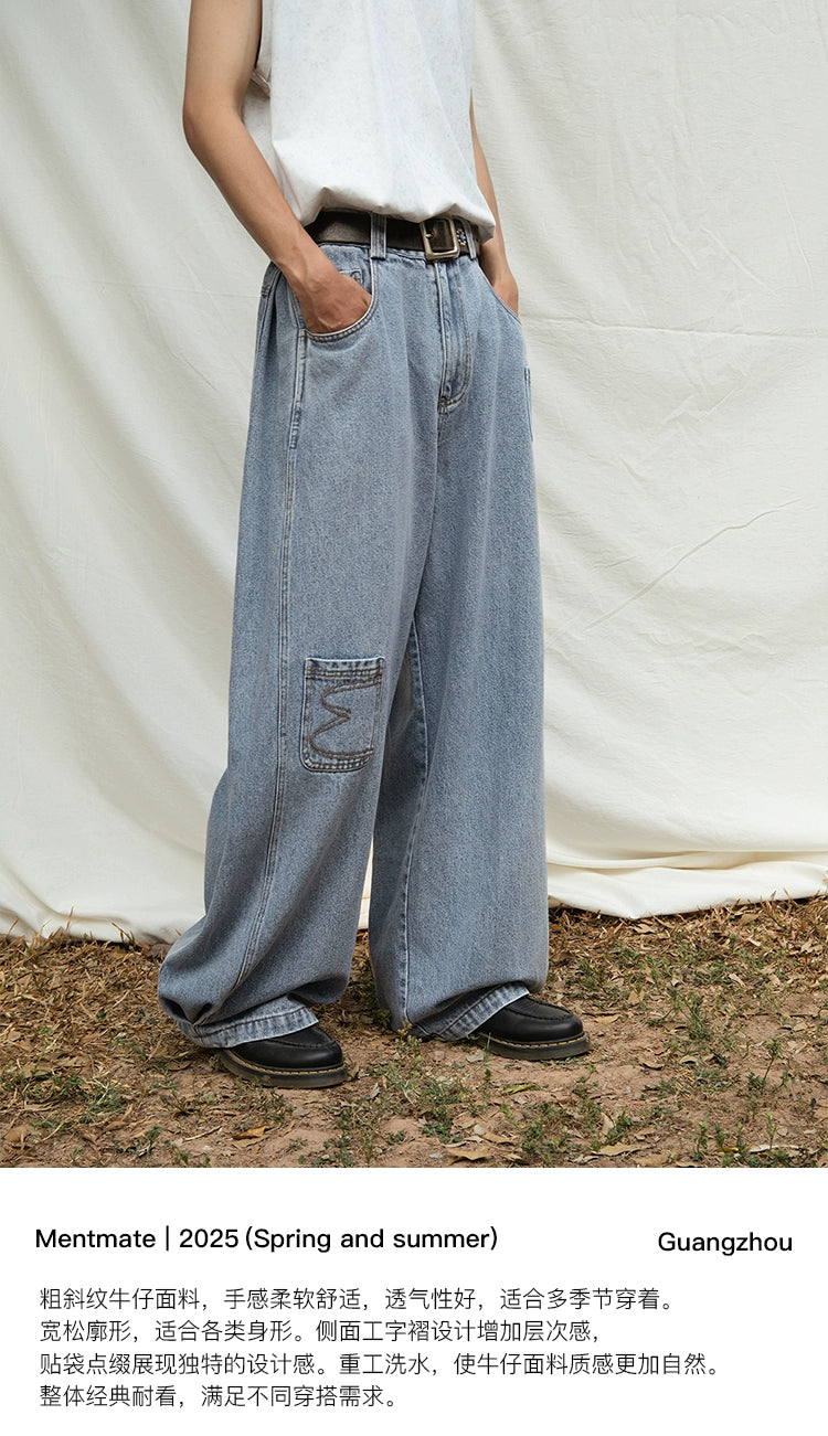 Mentmate, Vintage Pocket Collage Jeans