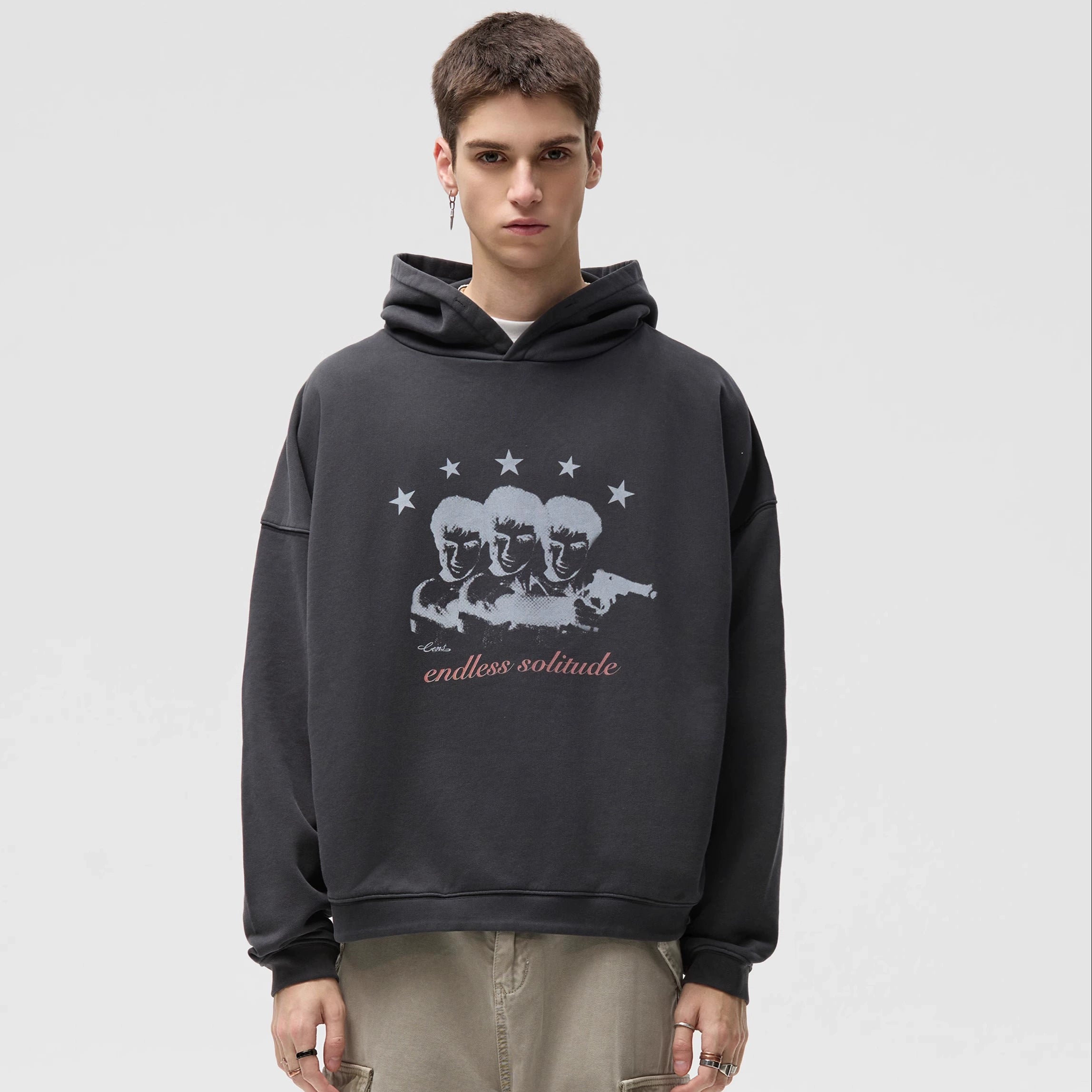 CENSMADE Vintage Casual Versatile Hoodie