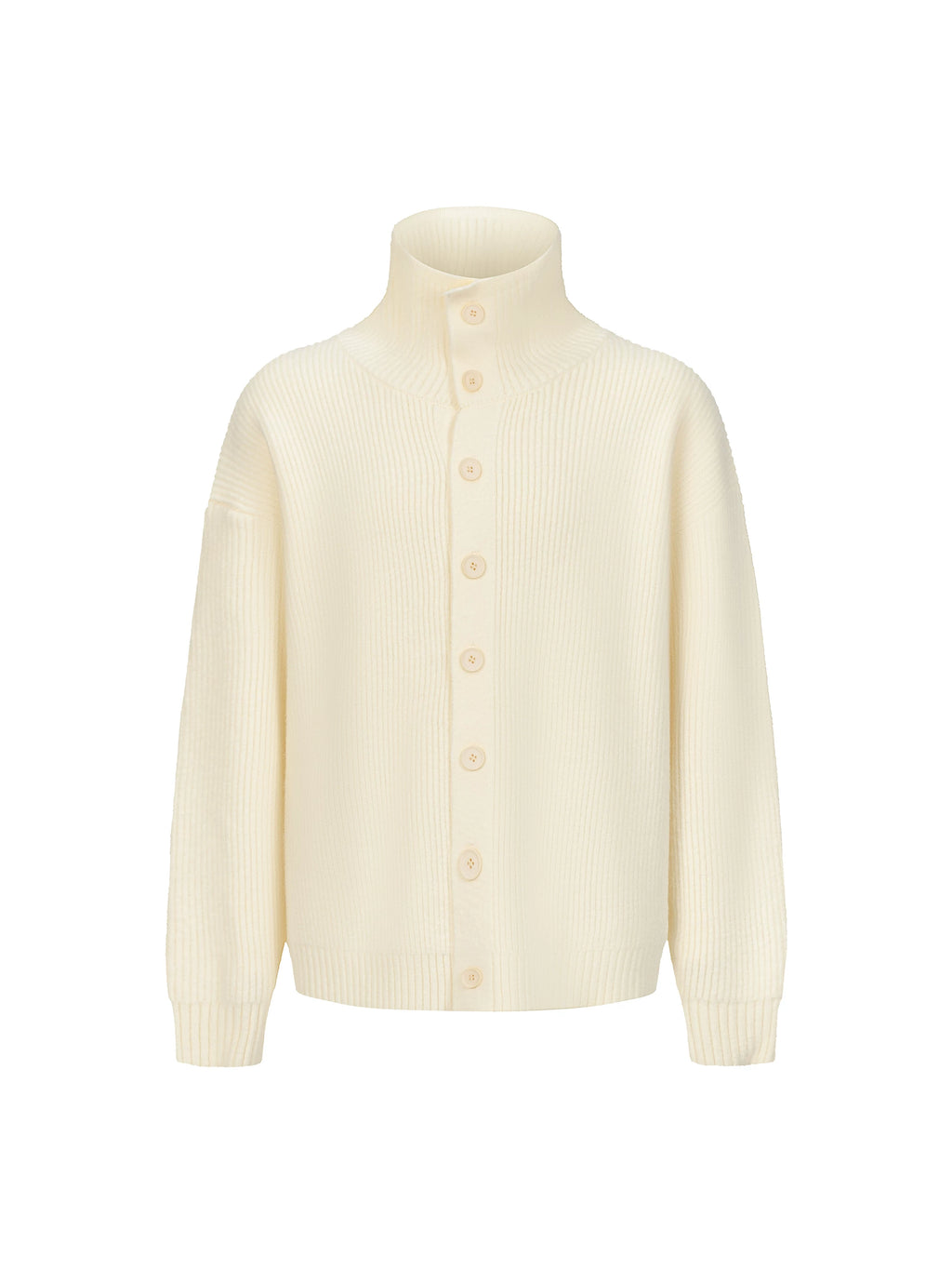 TERRAINCOGNITA Turtleneck Button-down Casual Loose-fitting Sweater