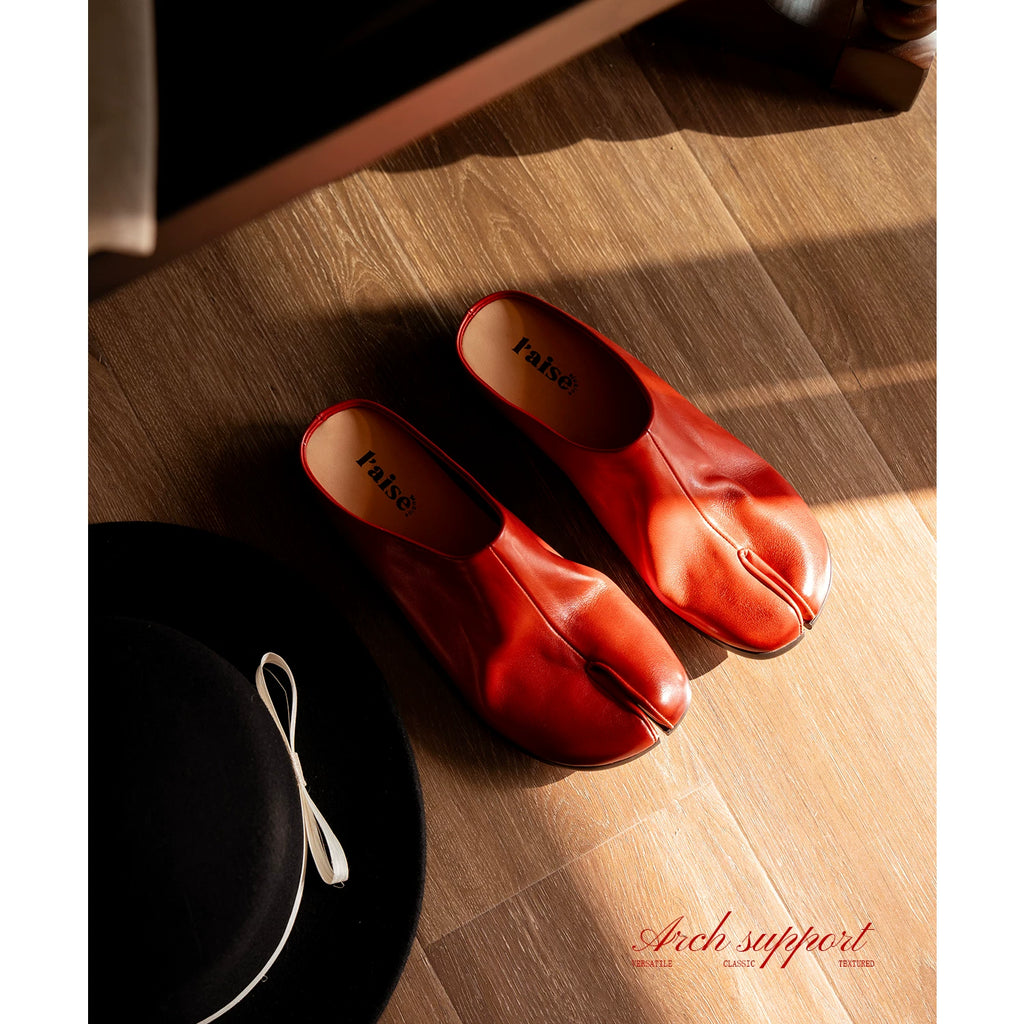 L'aise Retro Outerwear Bag Head and Half Slippers