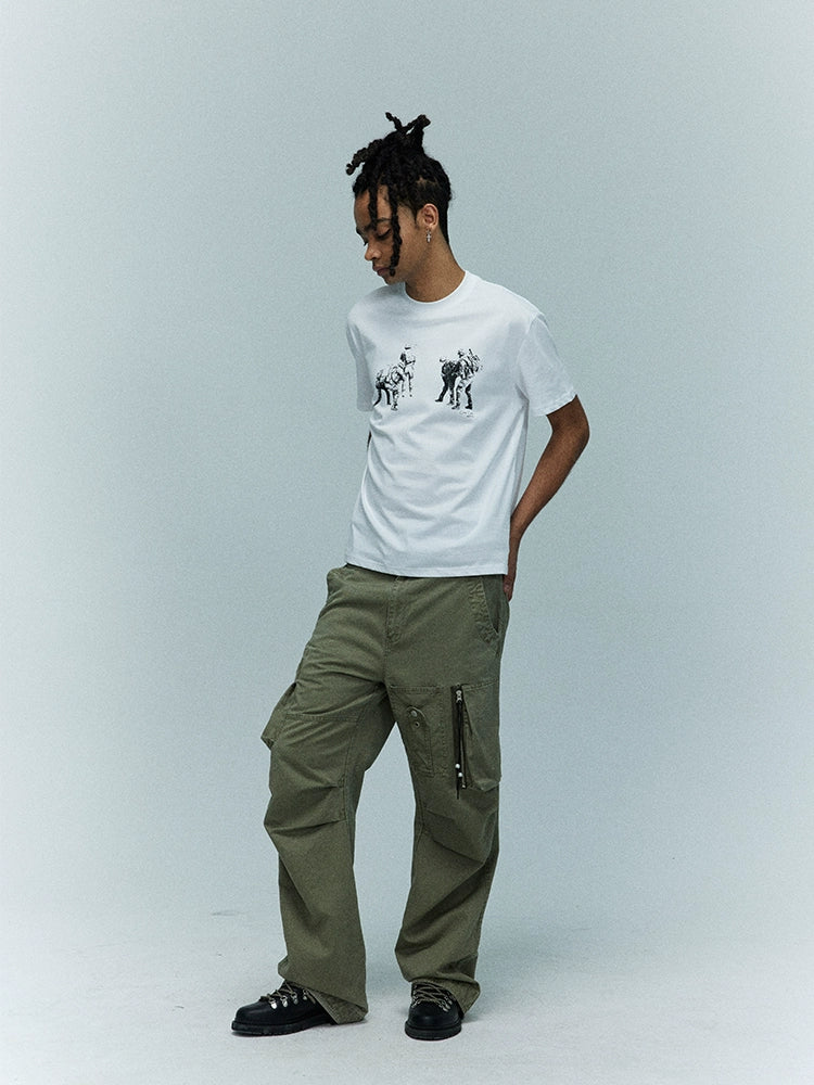 CRICLE CAGE Assault Soldier Portrait Loose Tee
