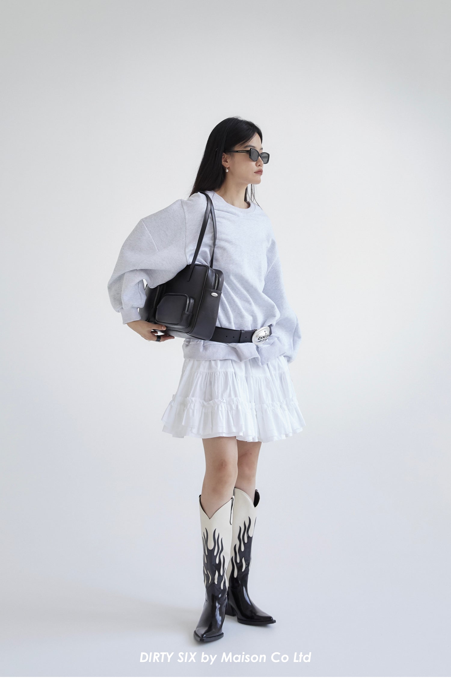 DirtySix Pierre Cow Split Leather Toast Bag