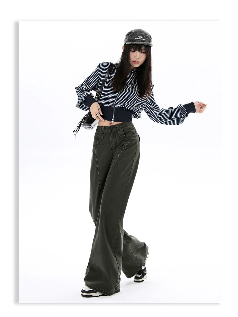 KPSR Vintage Slightly Stretched Wide-Leg Jeans