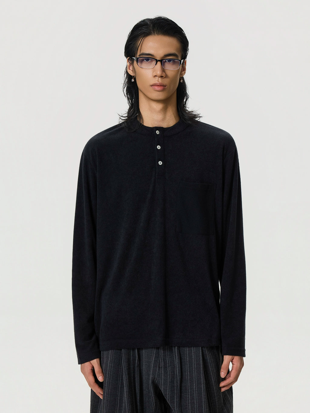 BTSG Soft Waxy Loose Woolen Inner Long Sleeve