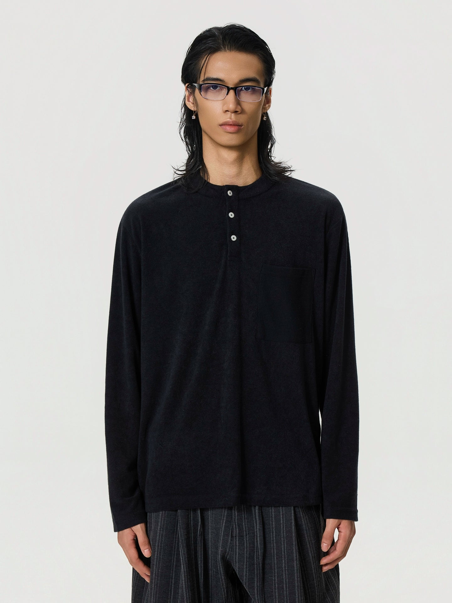 BTSG Soft Waxy Loose Woolen Inner Long Sleeve