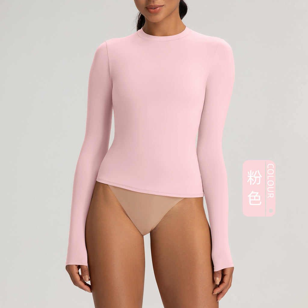 Athena Lulu High Stretch Crew Neck Sport Fitness Long Sleeve Top