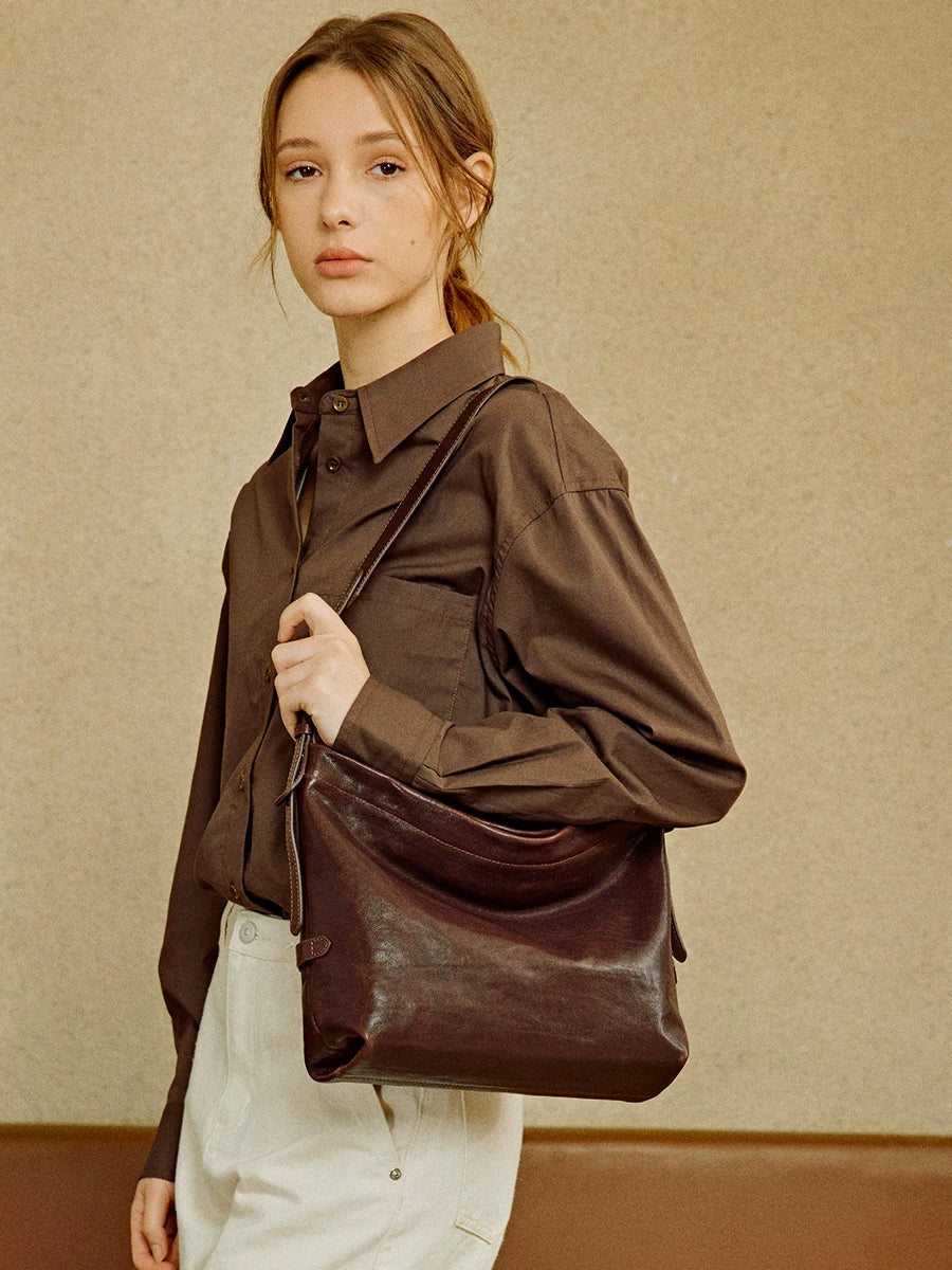 Avalea Cowhide Large Capacity Tote Bag