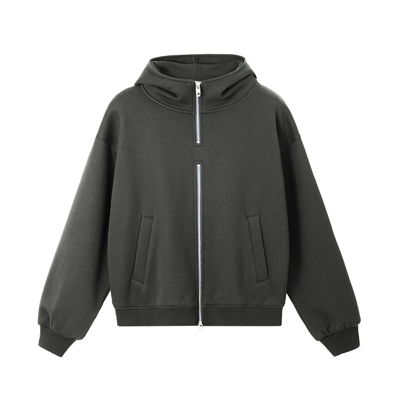 Inflation Flame Fleece Double Zip Hooded Sweater