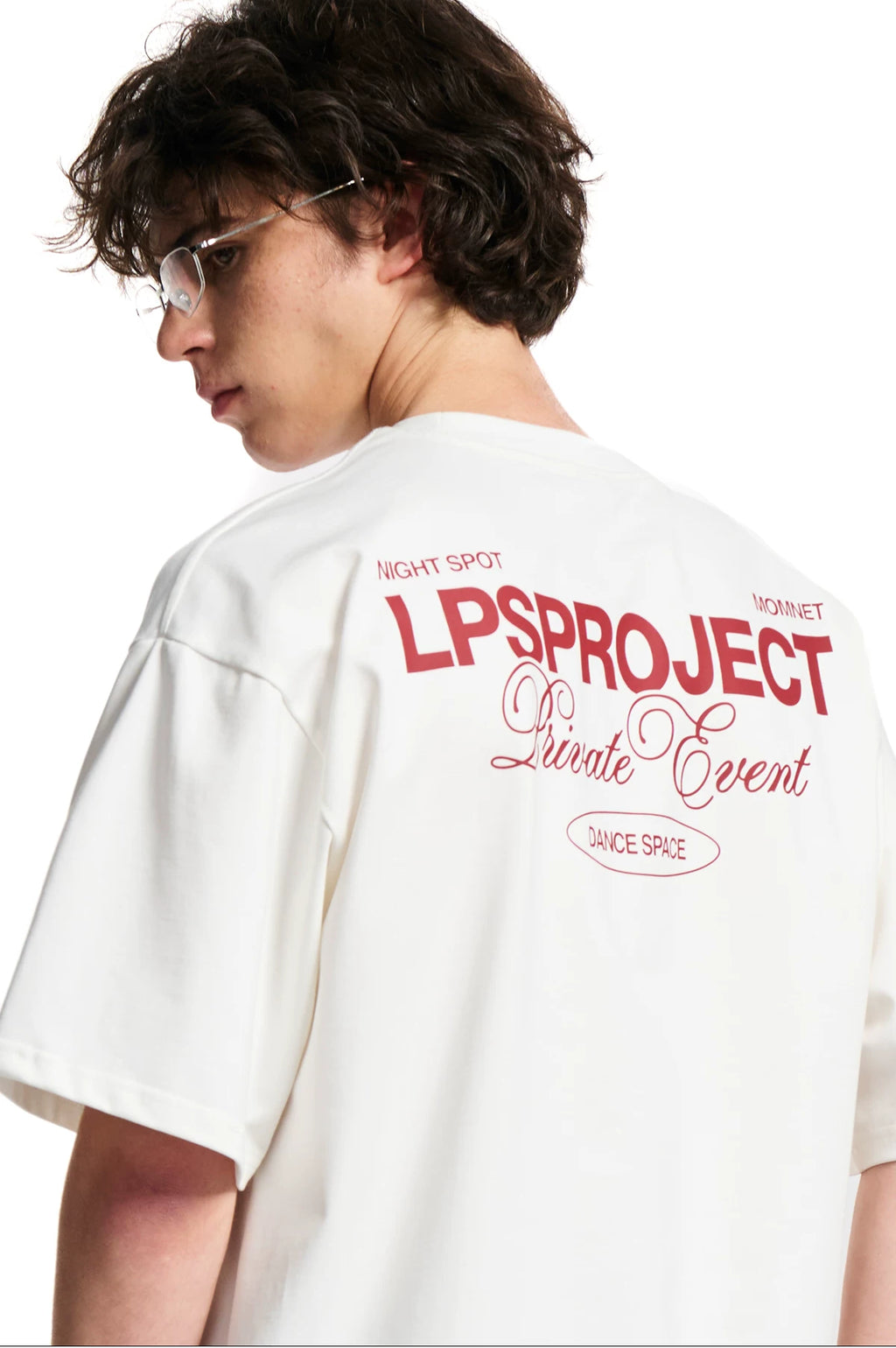 Big Printed Letters on The Back of Loopsoon Versatile Tee